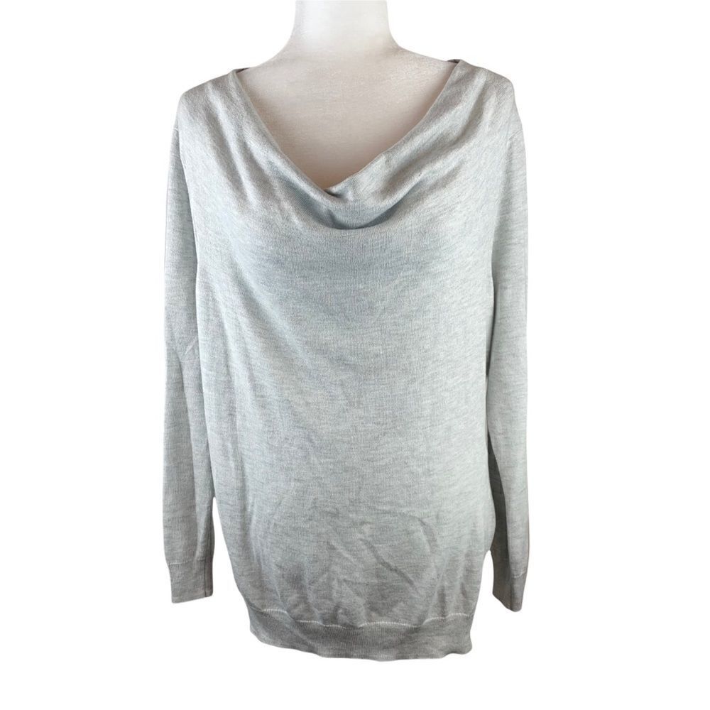 Calvin Klein Soft Gray Women's Scoop Neck Sweater